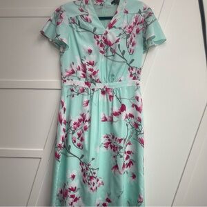 Alex Marie Green Flutter Sleeve Sundress